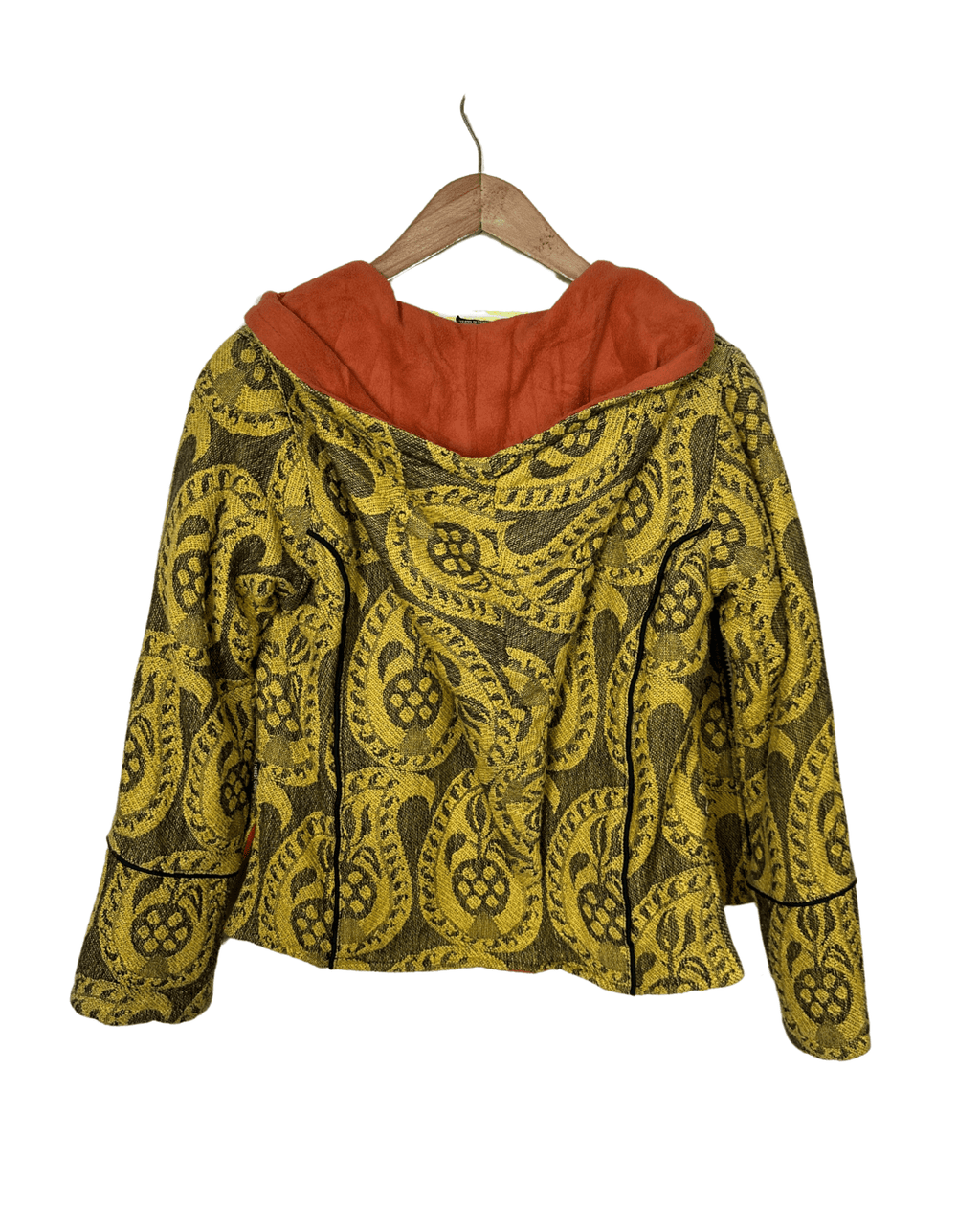 Brocade Women's Jacket with Pointed Hood Medium - Funkify
