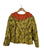 Brocade Women's Jacket with Pointed Hood Medium - Funkify