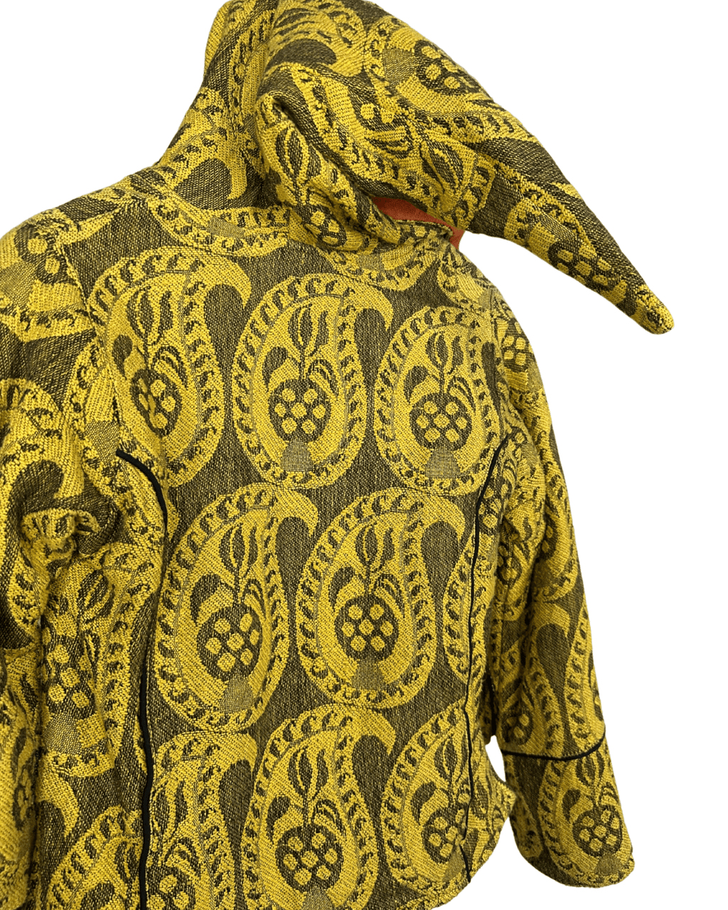 Brocade Women's Jacket with Pointed Hood Medium - Funkify