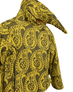 Brocade Women's Jacket with Pointed Hood Medium - Funkify