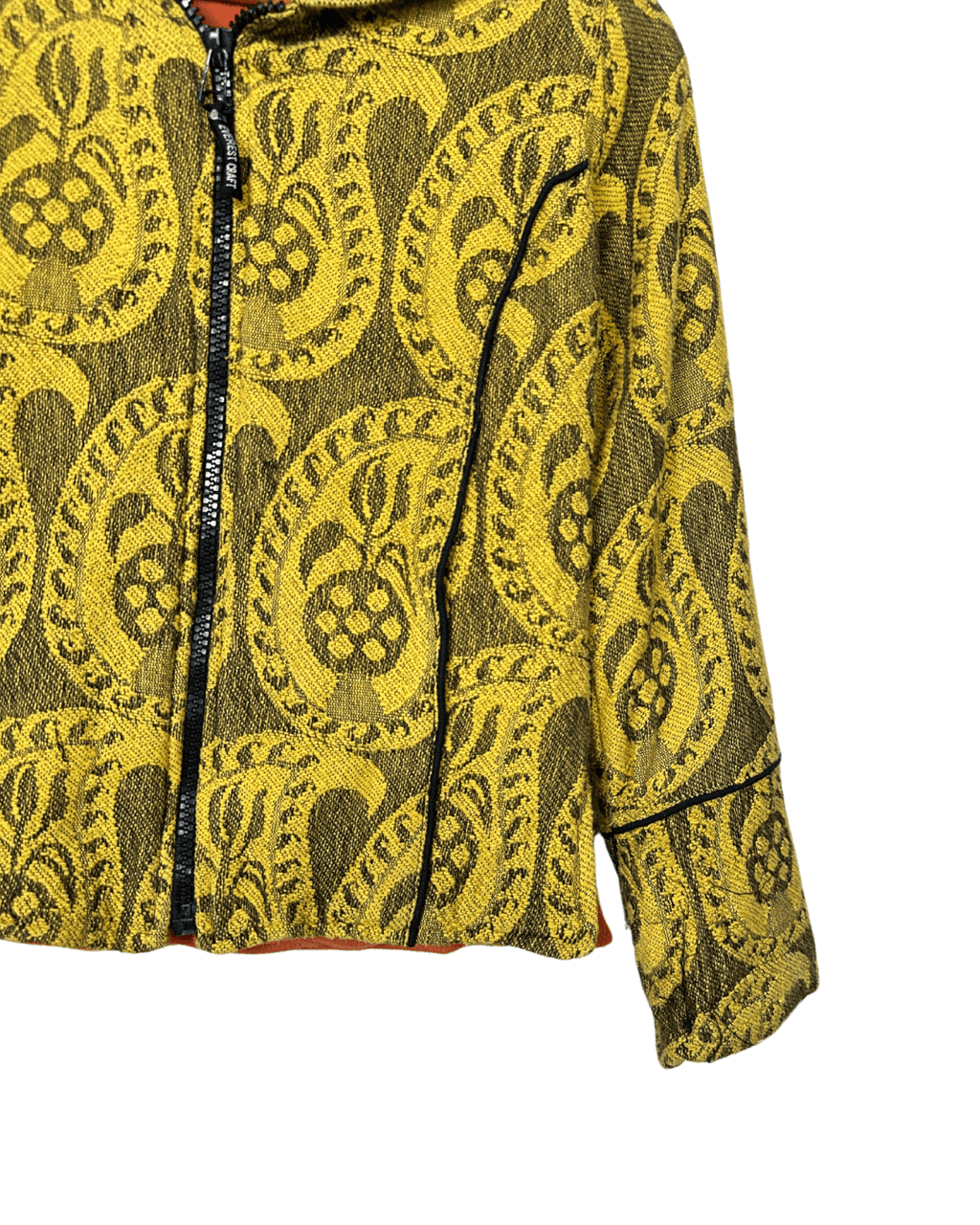 Brocade Women's Jacket with Pointed Hood Medium - Funkify