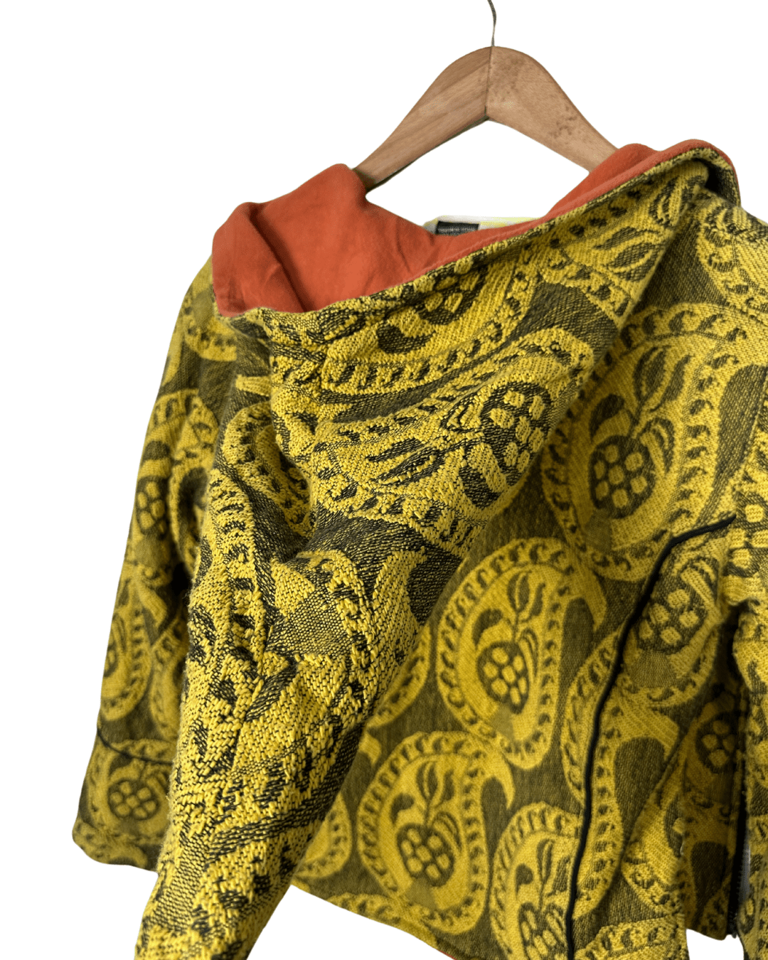 Brocade Women's Jacket with Pointed Hood Medium - Funkify