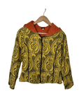 Brocade Women's Jacket with Pointed Hood Medium - Funkify