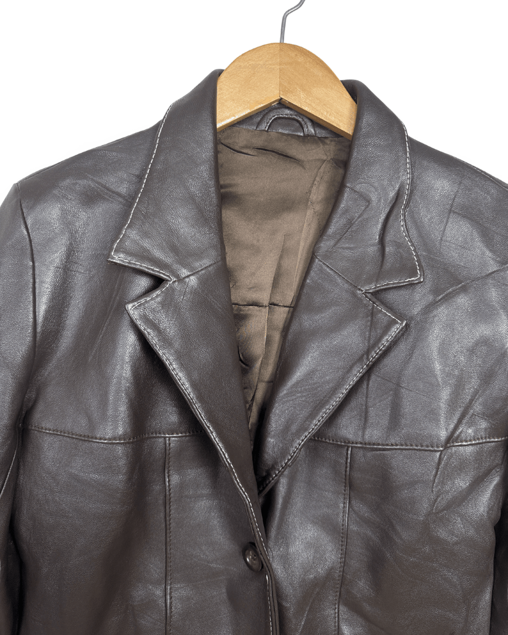 Brown Genuine Leather Women’s Jacket - Funkify