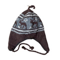 Brown Moose Earflap Beanie - Funkify