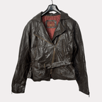 Bugle Boy Brown Genuine Leather Jacket - Funkify