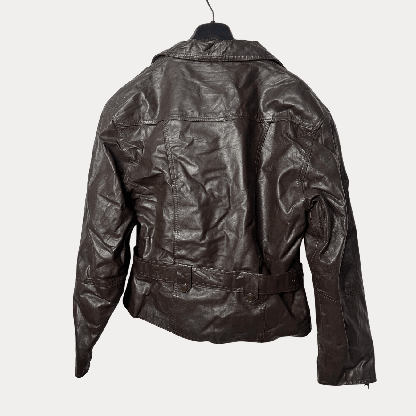 Bugle Boy Brown Genuine Leather Jacket - Funkify