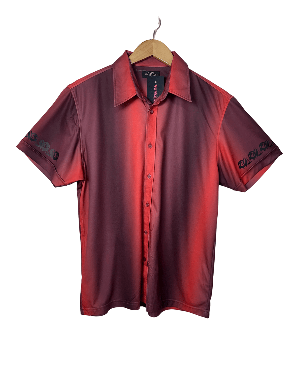 Burton Shirt With Patterned Sleeves Detailing Large - Funkify