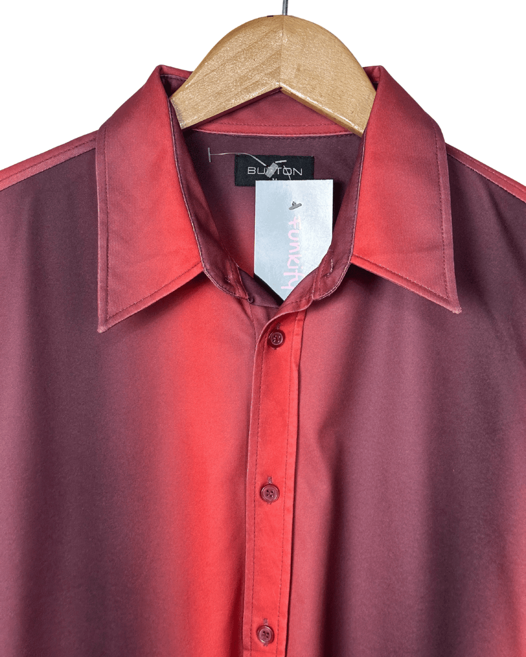 Burton Shirt With Patterned Sleeves Detailing Large - Funkify
