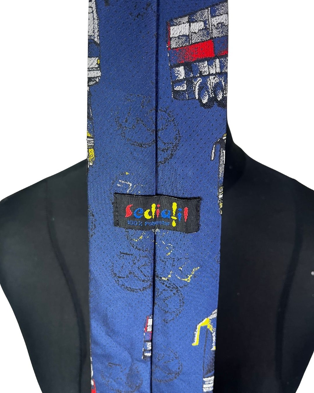 Bus Pattern Necktie 9.5 cm - Funkify