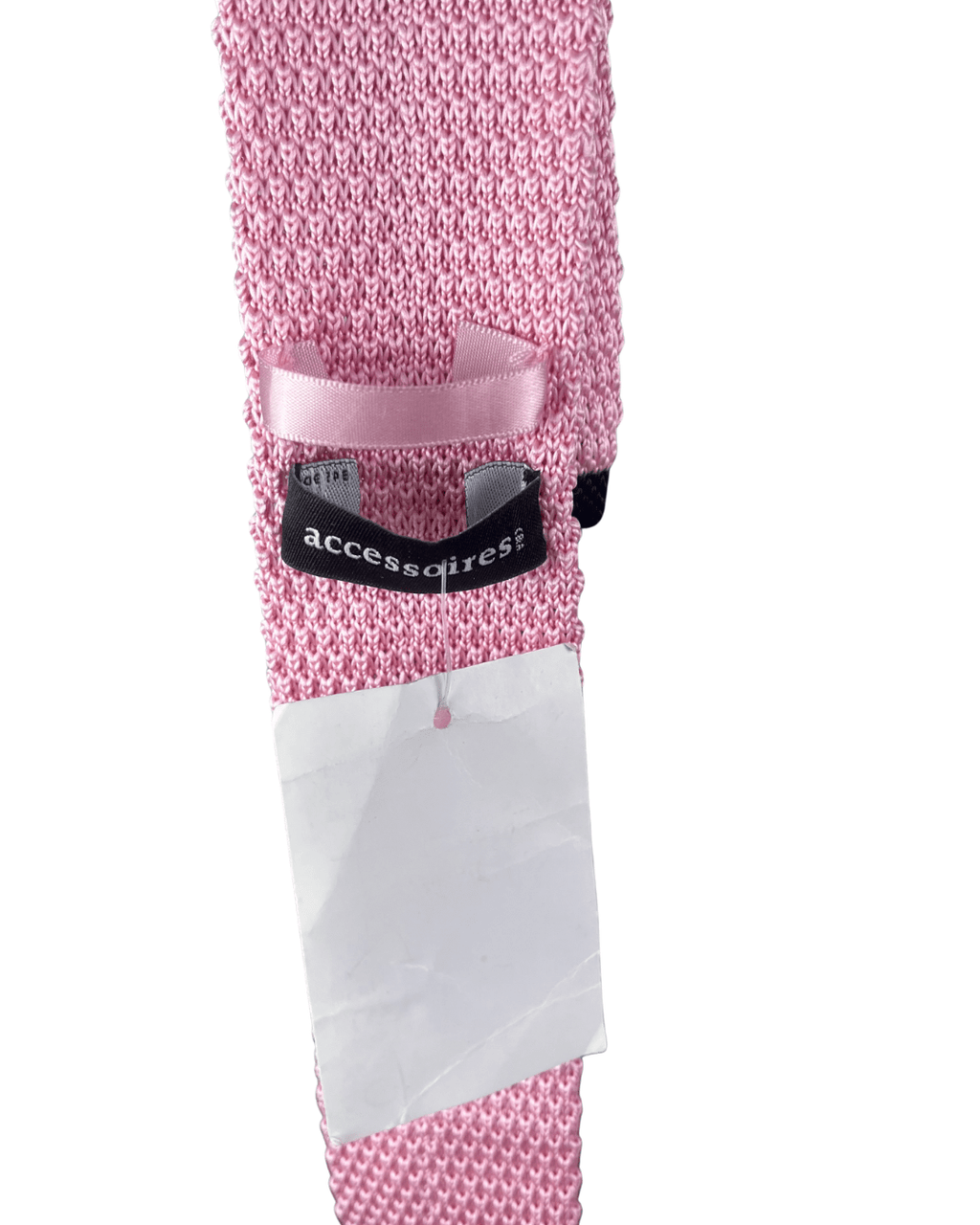 C&A pink knit necktie