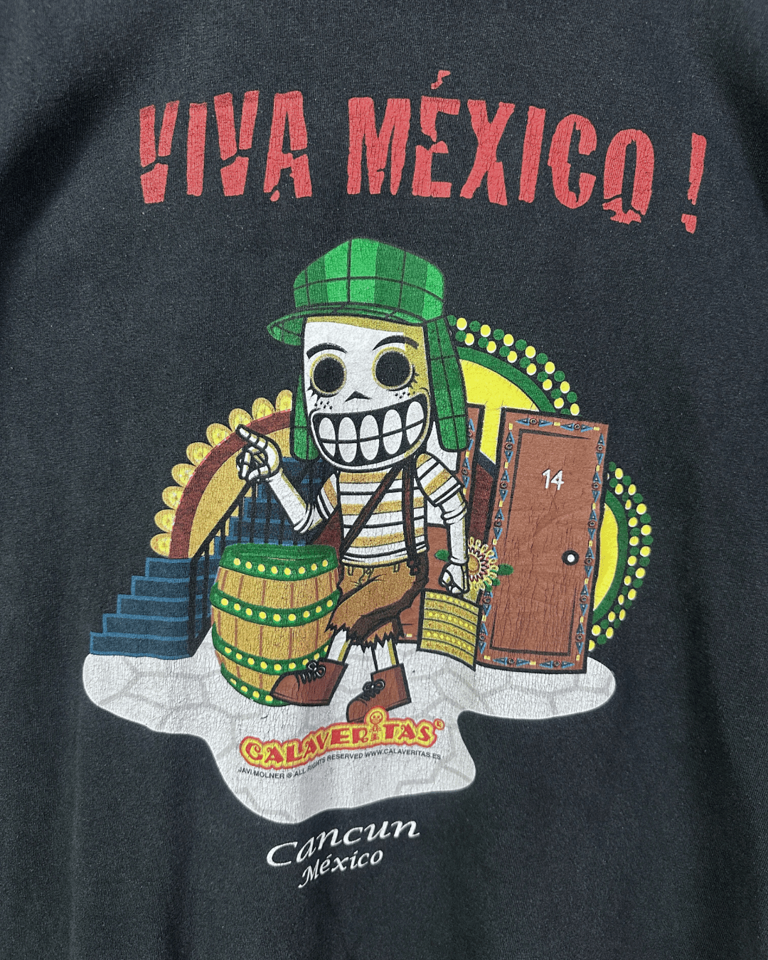 Calaveritas Viva Mexico T-Shirt Large - Funkify