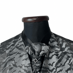 Camo Pattern Vest & Slip-on Necktie Set 2XL - Funkify