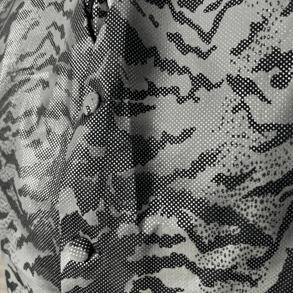 Camo Pattern Vest & Slip-on Necktie Set 2XL - Funkify