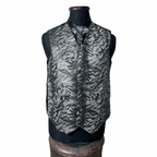 Camo Pattern Vest & Slip-on Necktie Set 2XL - Funkify