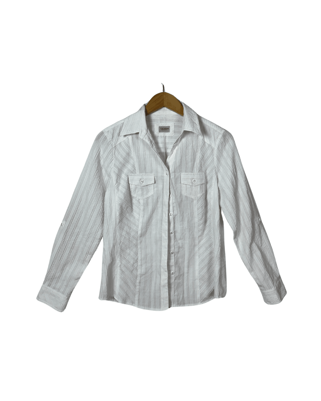 Canda Long Sleeve Textured Women's Shirt - Funkify