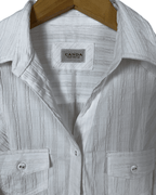 Canda Long Sleeve Textured Women's Shirt - Funkify