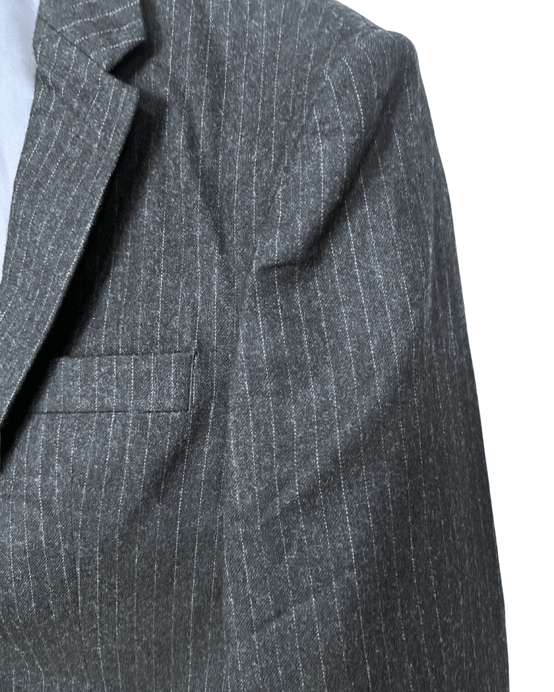 Canda Pure Virgin Wool Striped Full Suit - Funkify