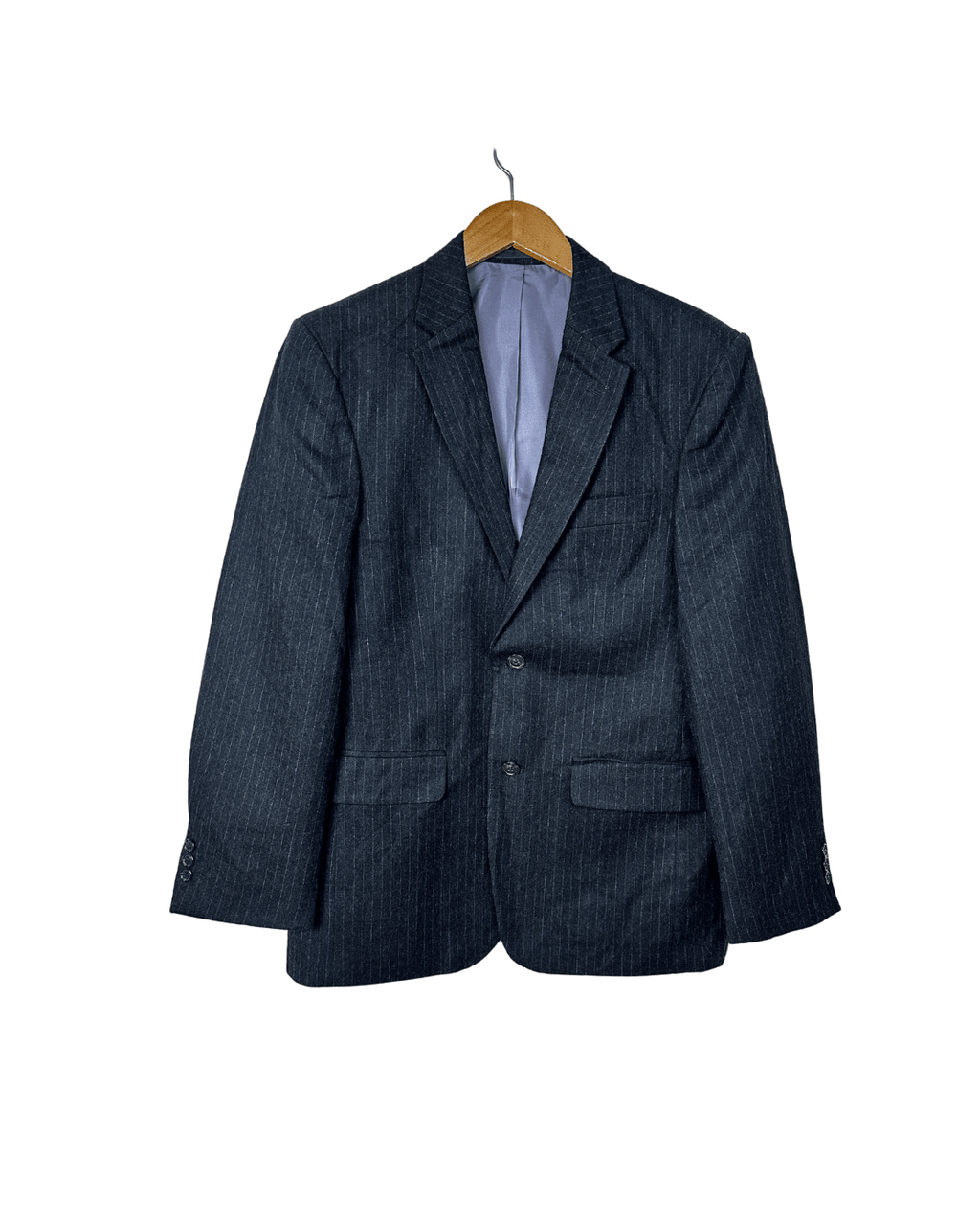 Canda Pure Virgin Wool Striped Full Suit - Funkify