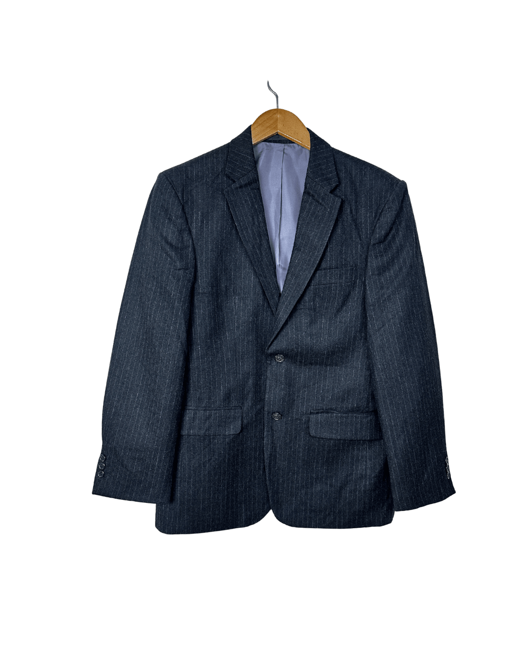 Canda Pure Virgin Wool Striped Full Suit - Funkify