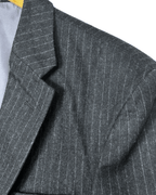 Canda Pure Virgin Wool Striped Full Suit - Funkify