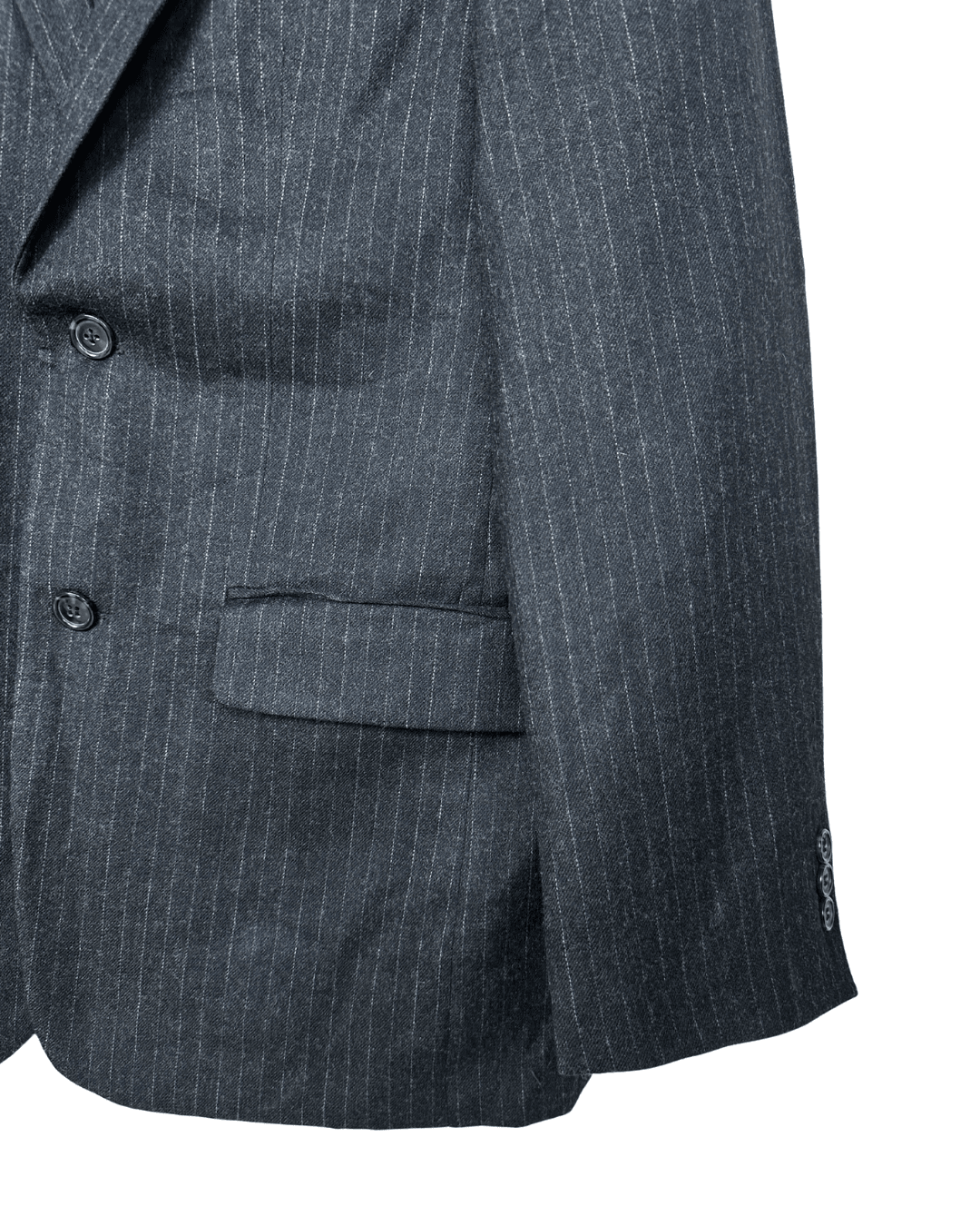 Canda Pure Virgin Wool Striped Full Suit - Funkify