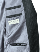 Canda Pure Virgin Wool Striped Full Suit - Funkify