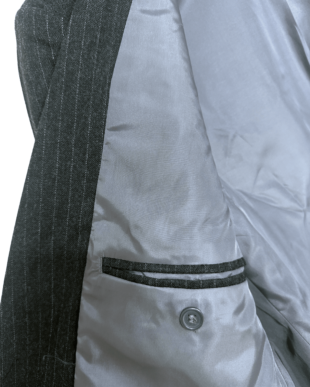 Canda Pure Virgin Wool Striped Full Suit - Funkify