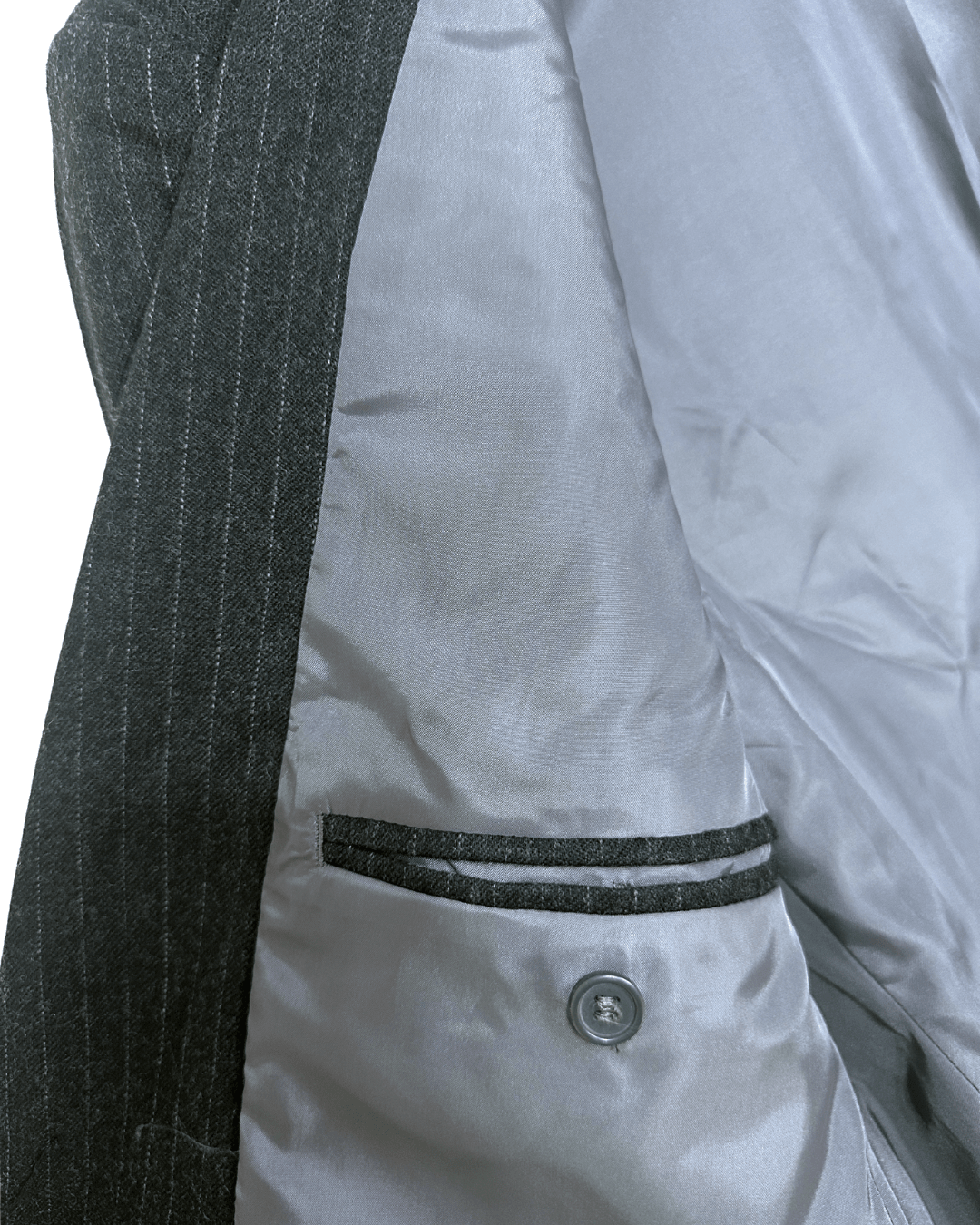 Canda Pure Virgin Wool Striped Full Suit - Funkify