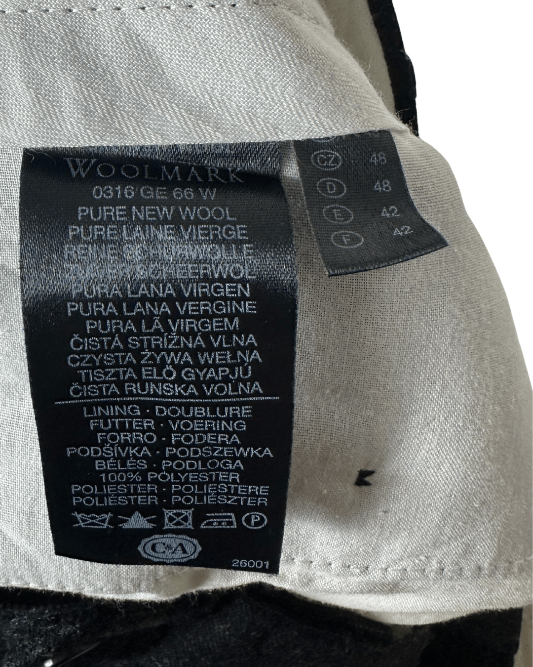 Canda Pure Virgin Wool Striped Full Suit - Funkify