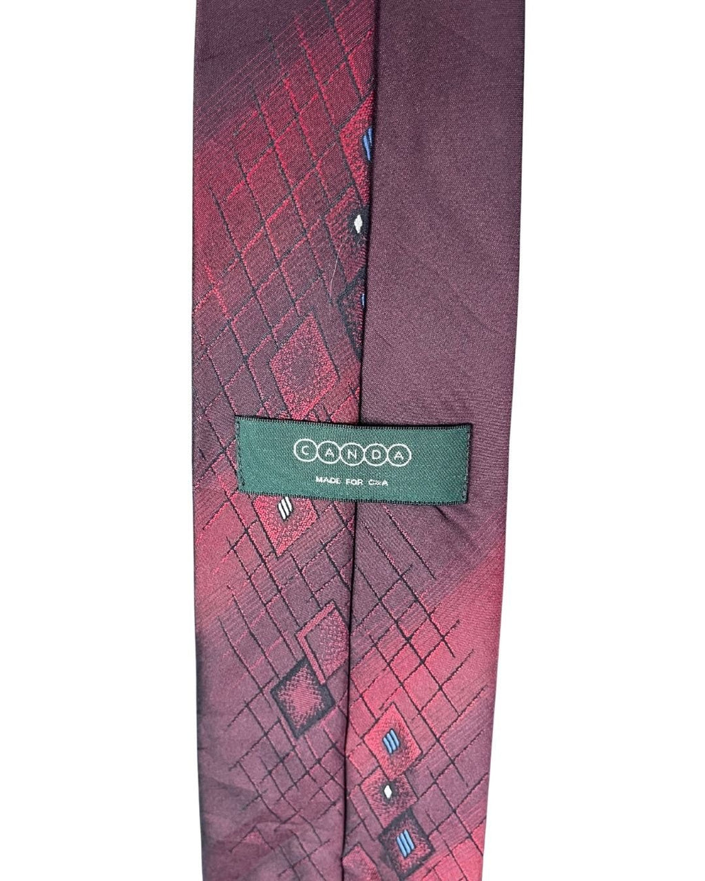 Canda Stripe Argyle necktie 9 cm - Funkify