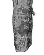 Caroline Biss Floral Brocade Midi Dress with Waist Detail - Funkify