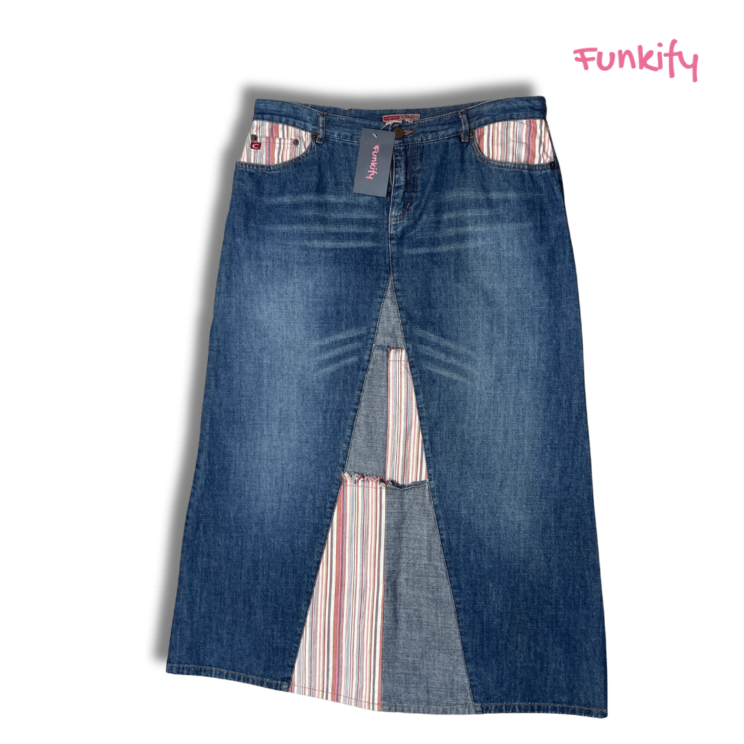 Castro Denim Skirt - Funkify