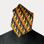Cat Pattern 10 cm Necktie - Funkify