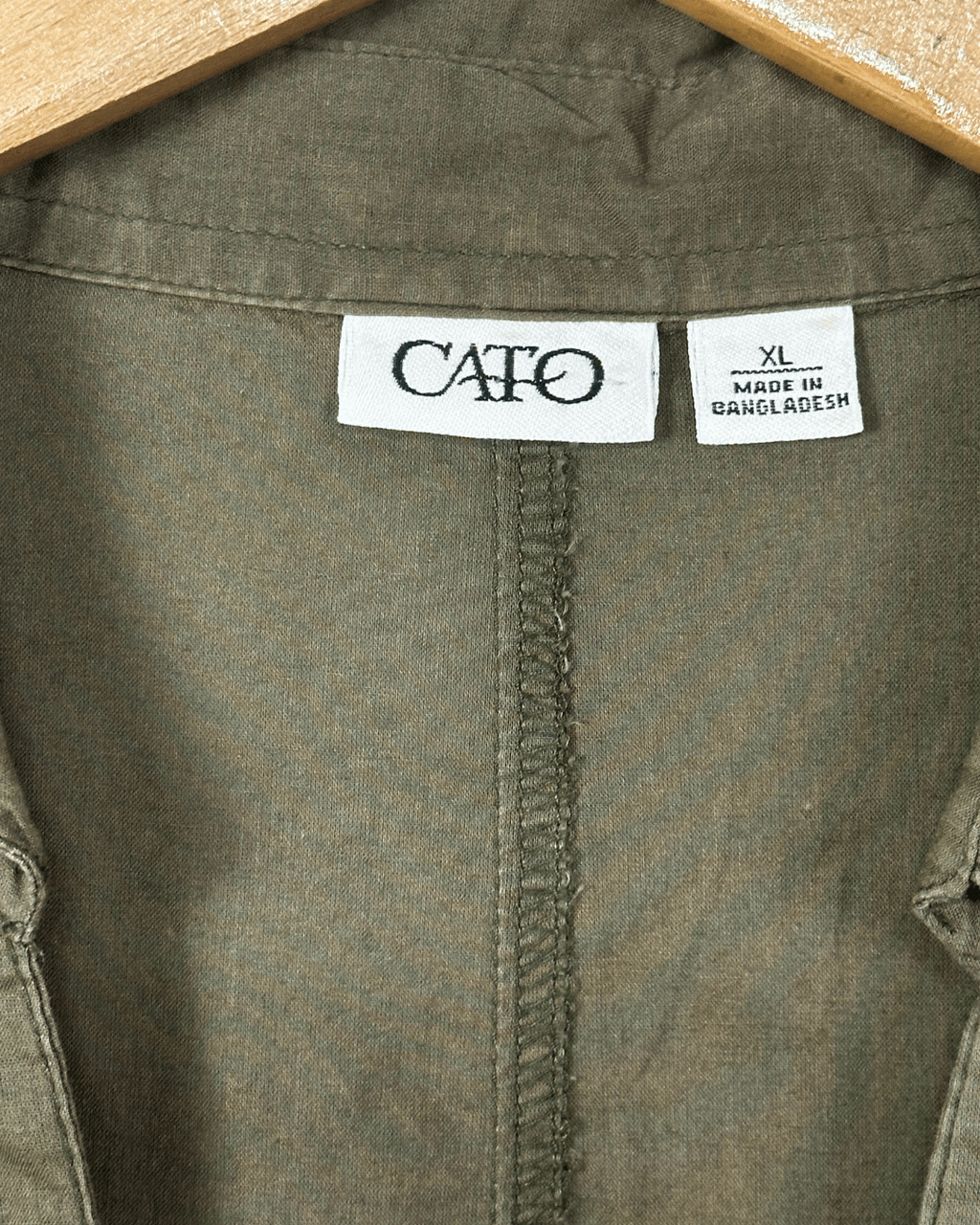 Cato Blouse with Ruched Hem and Decorative Metal Buttons - XL - Funkify