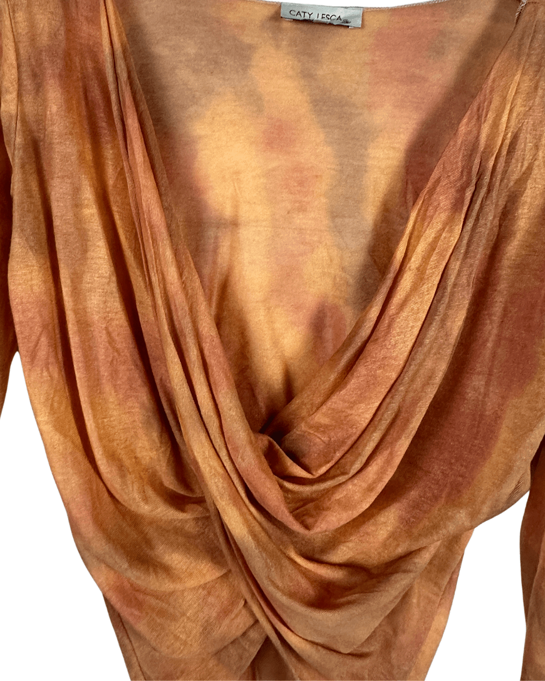 Caty Lesca Draped Front Blouse - Medium - Funkify