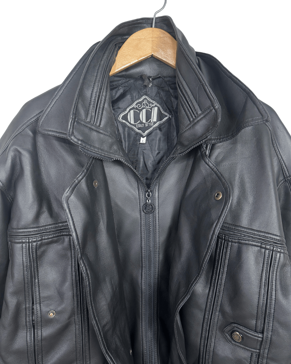 CCI Genuine Leather Jacket 2XL/ 3XL - Funkify