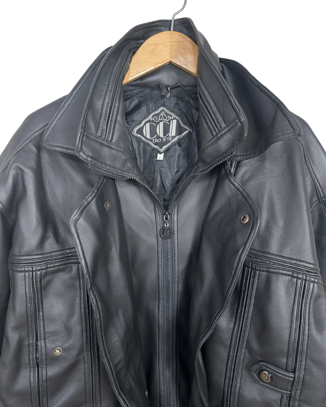 CCI Genuine Leather Jacket 2XL/ 3XL - Funkify