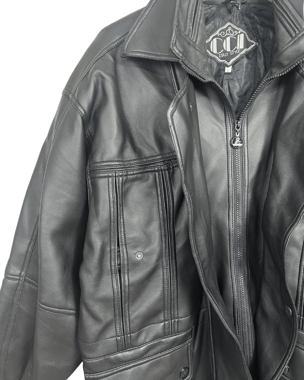 CCI Genuine Leather Jacket 2XL/ 3XL - Funkify