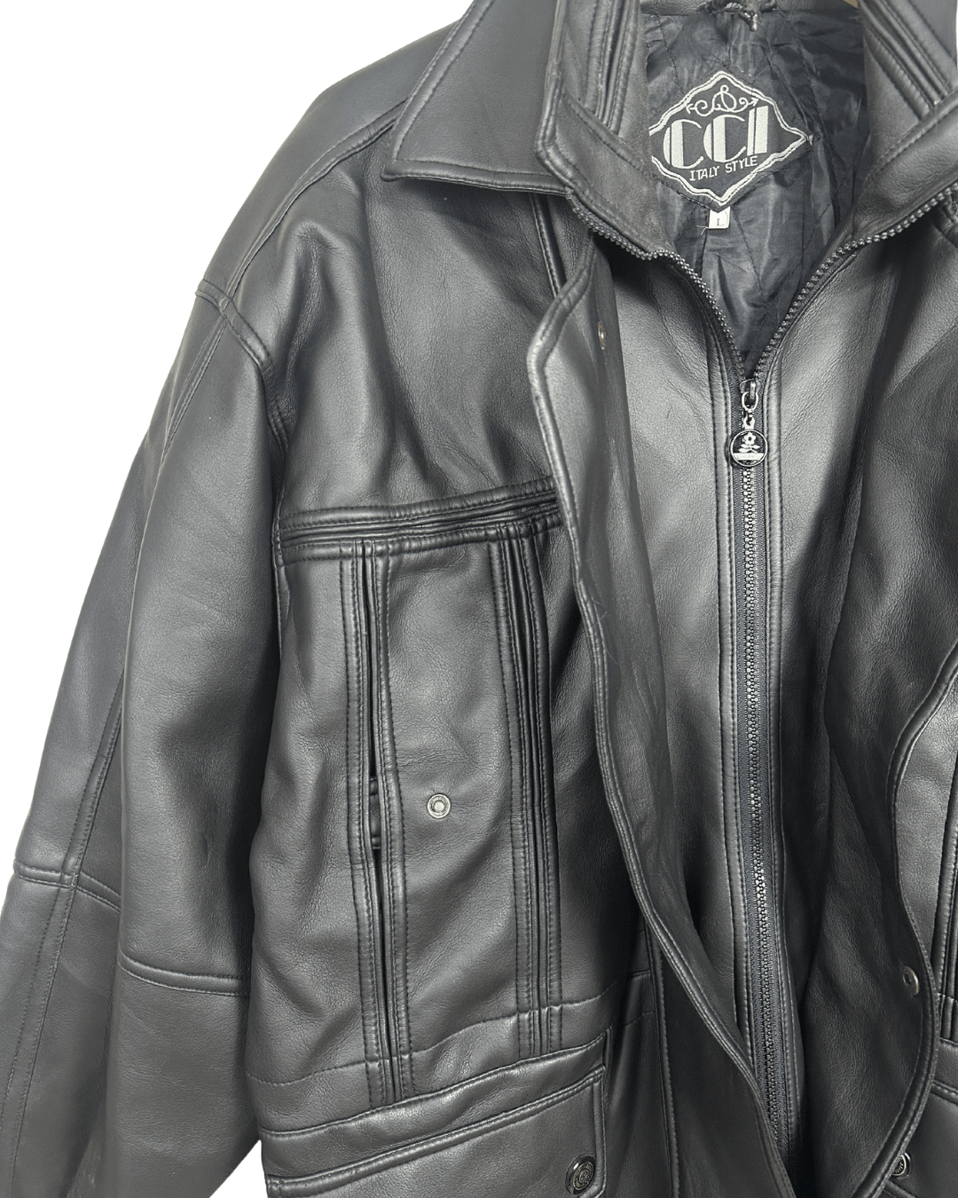 CCI Genuine Leather Jacket 2XL/ 3XL - Funkify
