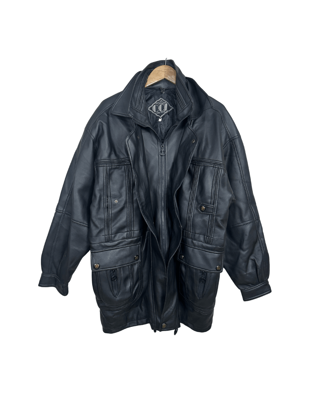 CCI Genuine Leather Jacket 2XL/ 3XL - Funkify
