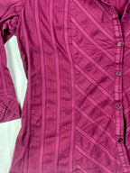 Chevron Stripe Fitted Shirt XL - Funkify
