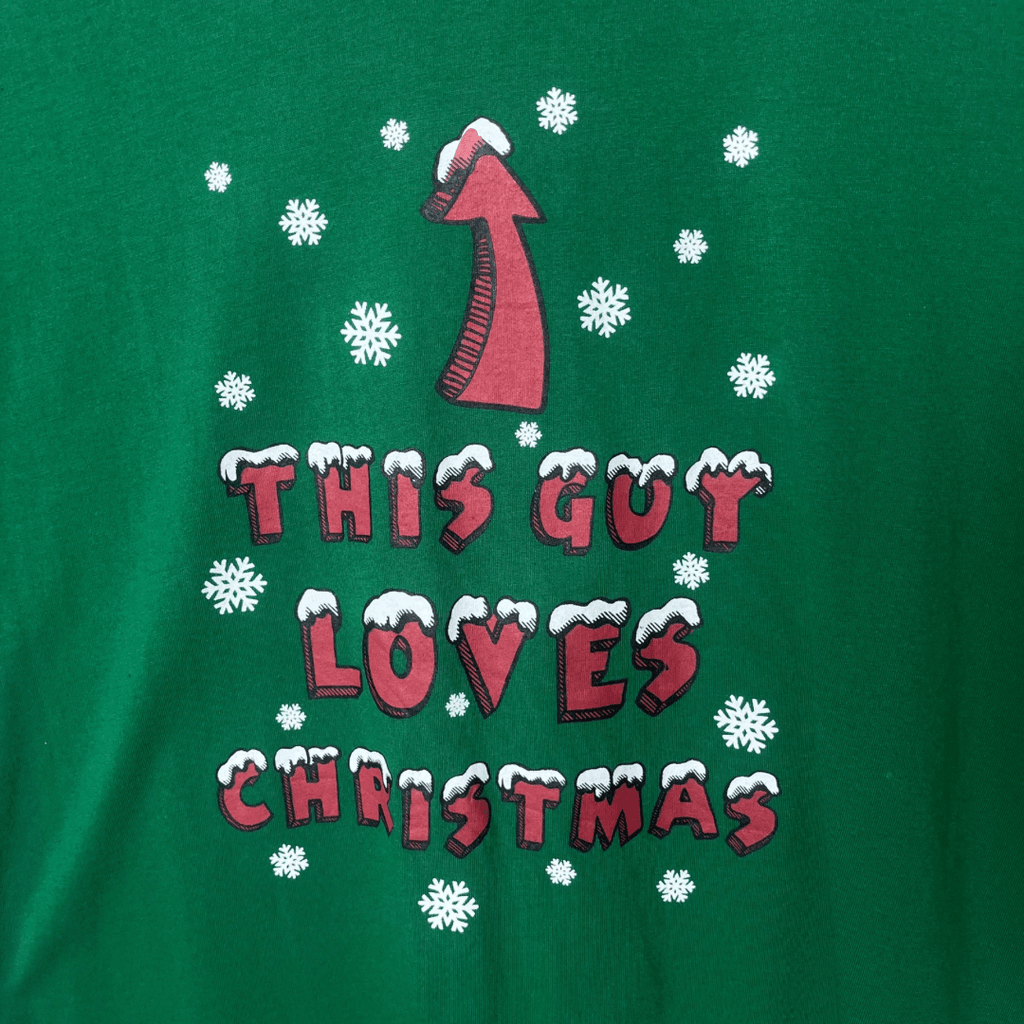 Christmas holiday t-shirt, size medium
