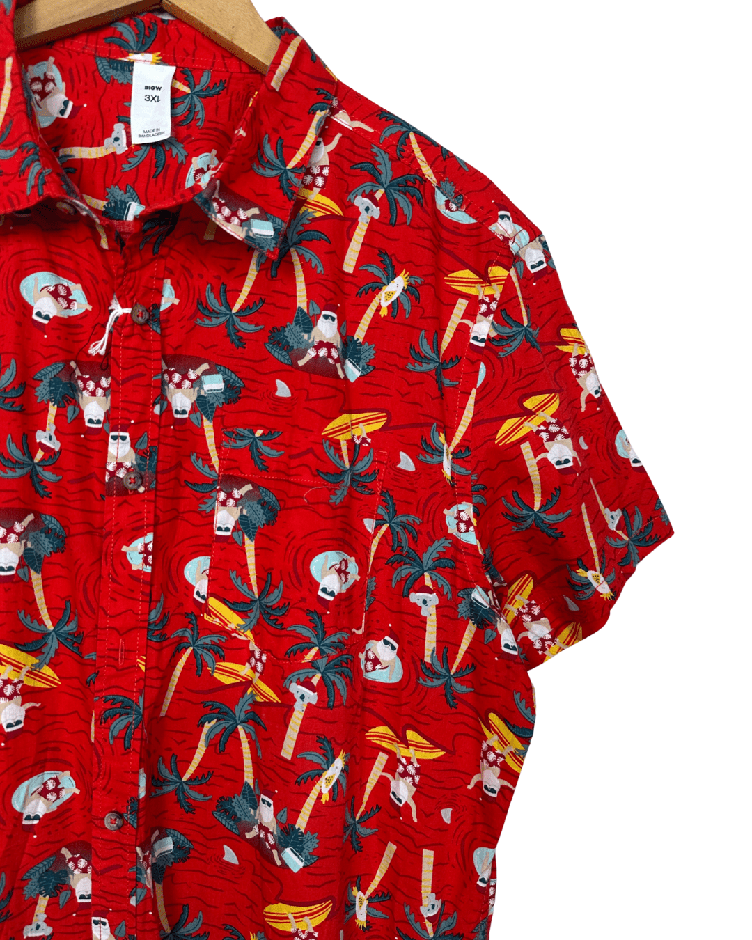 Christmas Pattern Hawaiian Shirt 2XL - Funkify