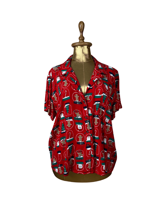 Christmas Patterned Women's Shirt - Funkify