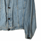 Cimarron Leather Denim Jacket Large - Funkify