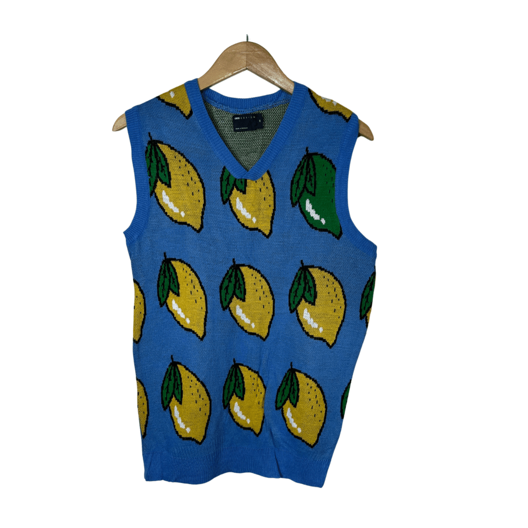 Ciscos Design Pineapple Sweater Vest Small - Funkify