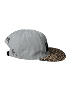 City Hunter USA New York Script Snapback Leopard Brim - Funkify