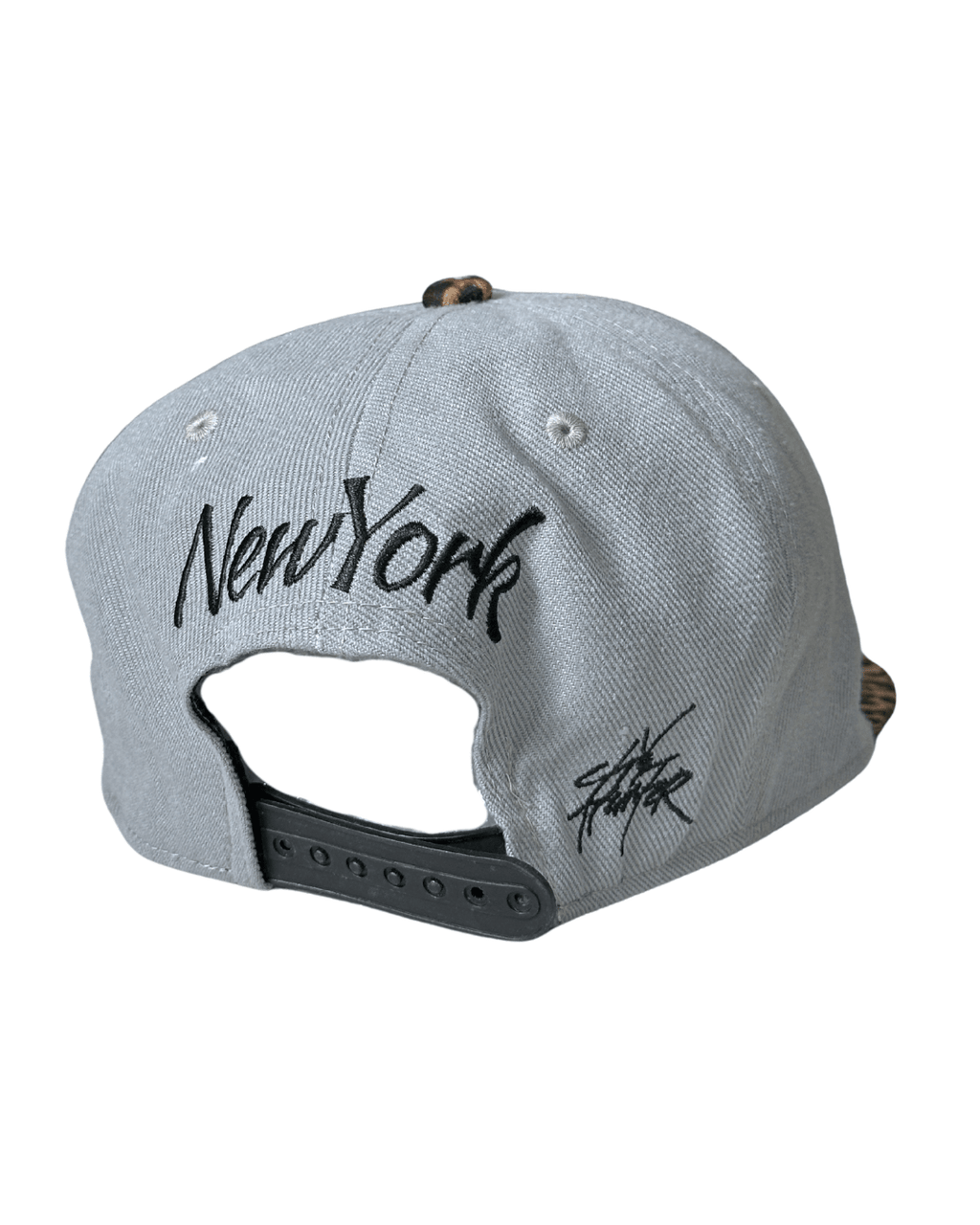 City Hunter USA New York Script Snapback Leopard Brim - Funkify