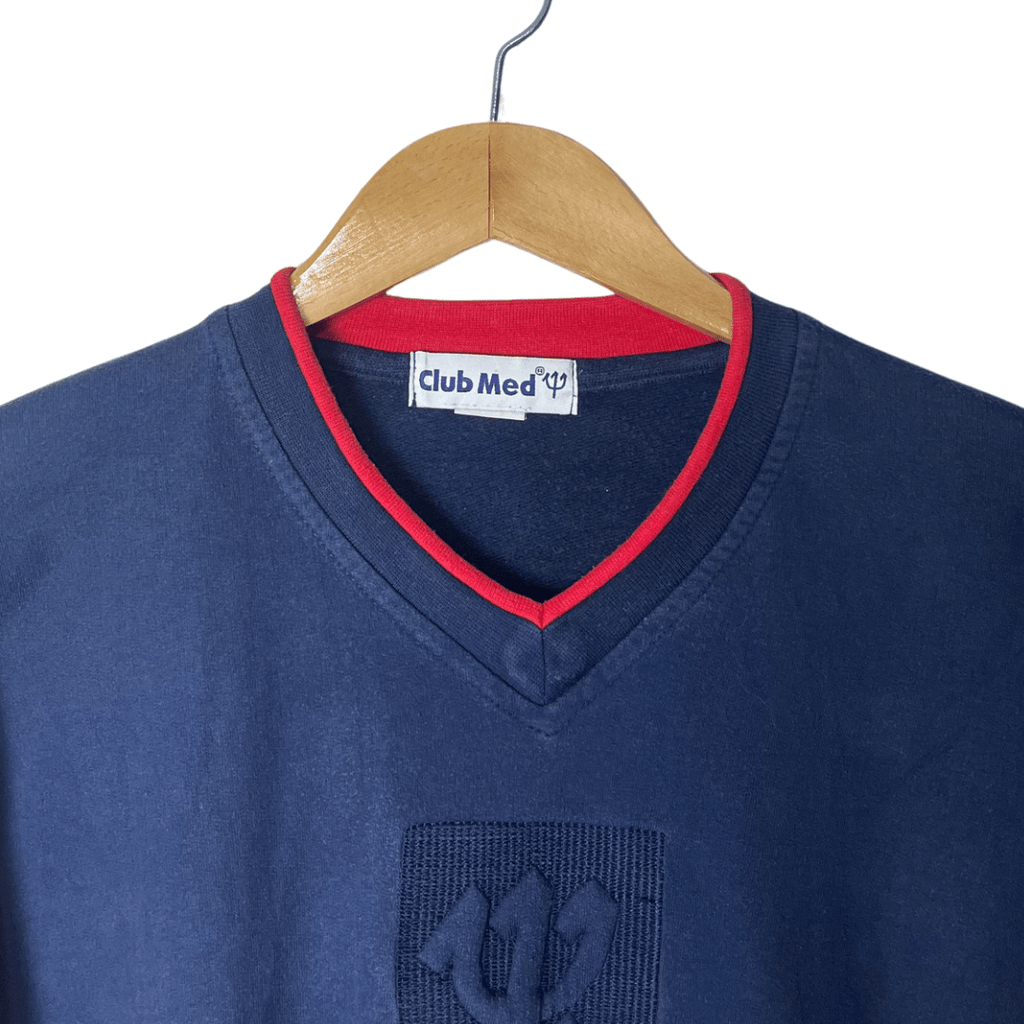 Club Med V-Neck Sweatshirts XL - Funkify